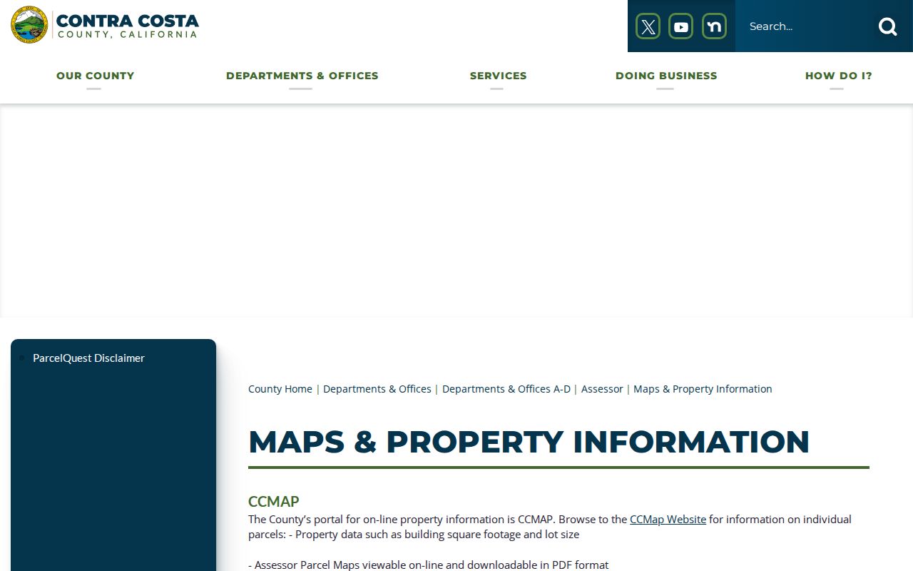 Martinez people search through Contra Costa assessor maps and property information